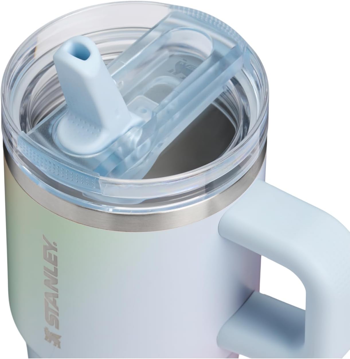 STANLEY Quencher ProTour Flip Straw Tumbler with Leakproof Lid 20 oz | Built-In Straw & Handle | Cupholder Compatible for Travel | Insulated Stainless Steel Cup | BPA-Free | Sunrise Spiral