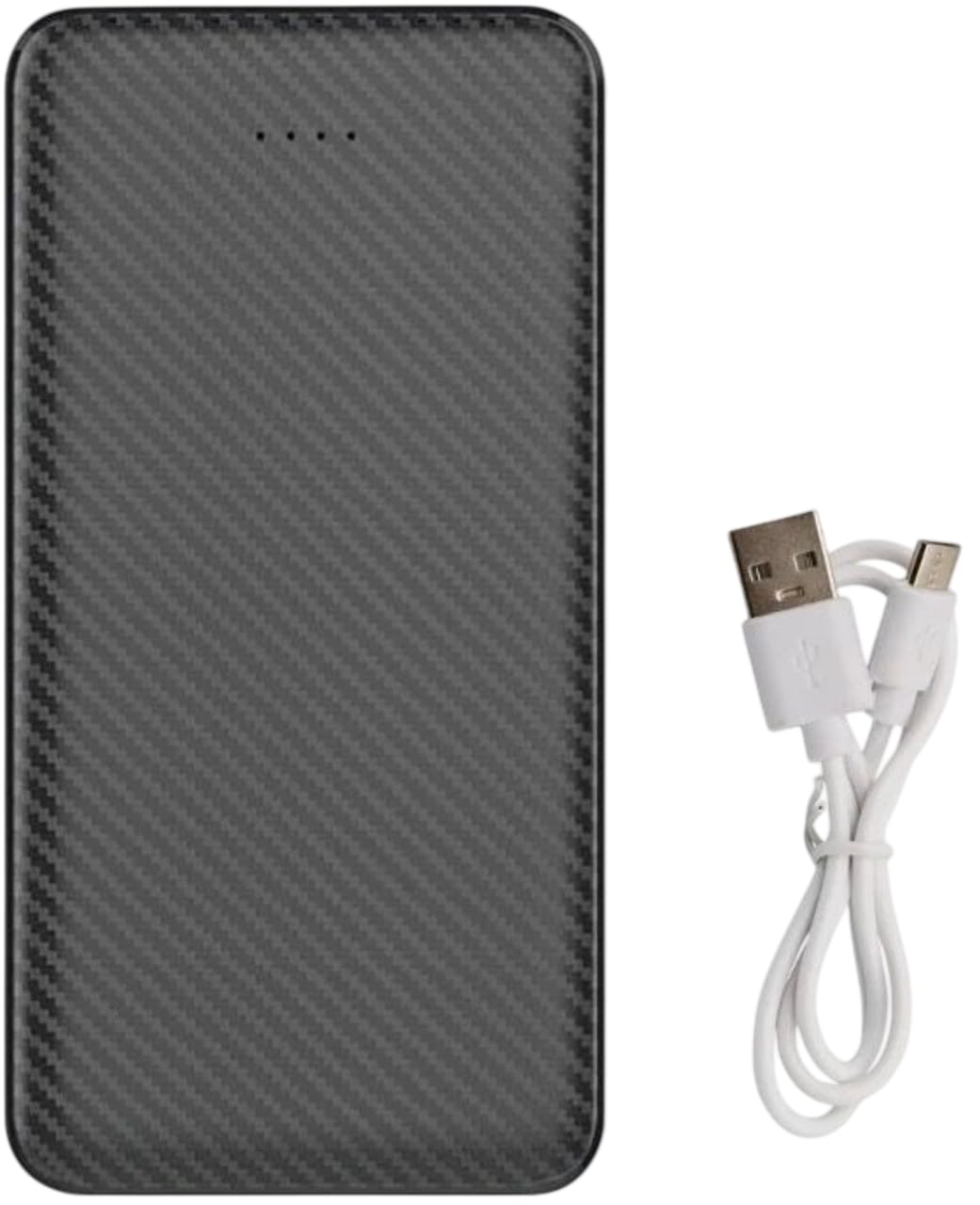 T63 10,000mAh Power Bank with LED Indicator, Type-C & Micro USB, Fast Charging Portable Charger – Black