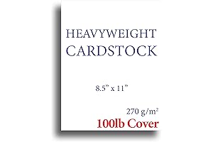 Extra Thick Cardstock - 100 lb Cover (270gsm) for Inkjet/Laser Printing