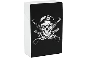 Skull Pirate Guns Cross Cigarette Gun Holder Case