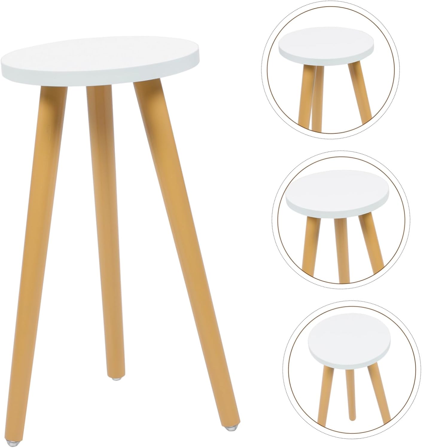 1Pc Wooden Plant Stand Wood Flower Pot Holder for Use Elegant Display Stool for Balcony Patio Home Decor Durable and Stylish Design