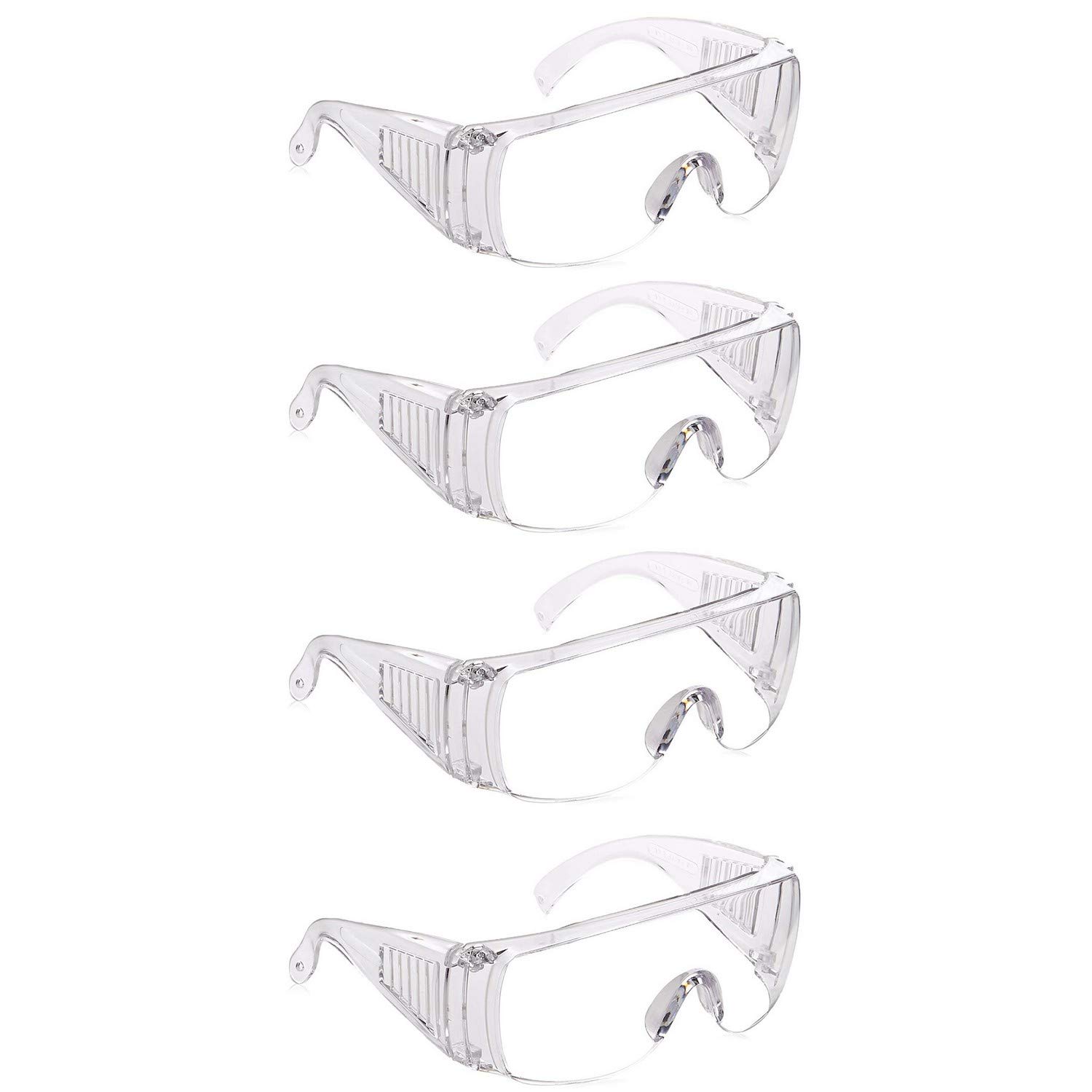 Dervin Safety Protective Sunglasses Transparent Anti-fog Anti-Splash Impact-Resistant Anti Chemical Damage Work Medical Protective Glasses - Combo of 4 (B08DBQJ6T6) Amazon Price History, Amazon Price Tracker