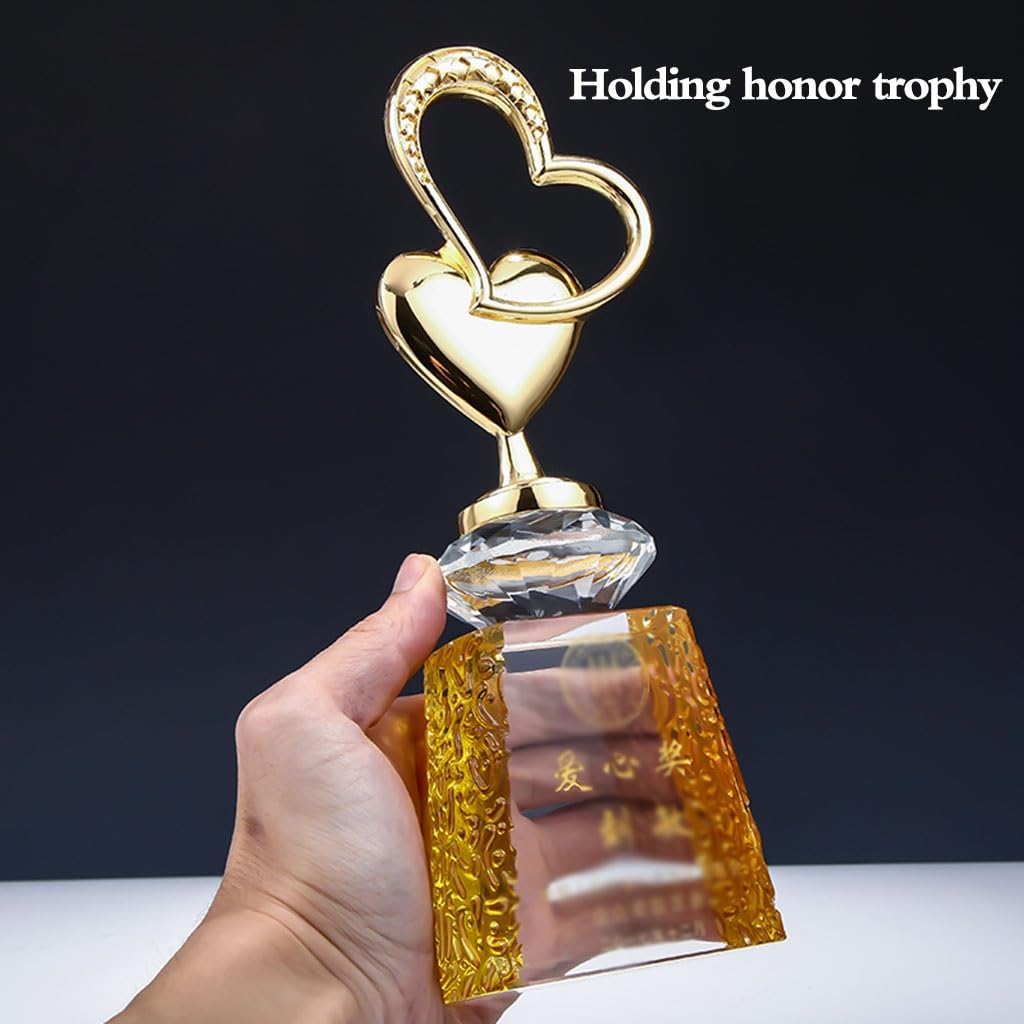 Trofeo d'Amore in Metallo Cerimonia di Premiazione Dell'evento di Beneficenza per Il Benessere Pubblico, Trofeo d'Onore Trofeo di Encomio Aziendale Regali per Bambini