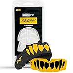 2 Pack Nxtrnd Rush Dual Layer Mouthguard, Custom Fit Sports Mouthpiece for Football, Boxing, MMA, Basketball, Hockey, Lacrosse, Youth & Adult (Yellow)