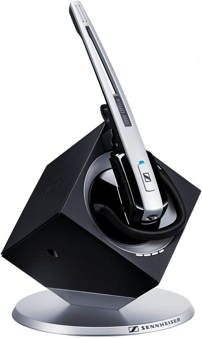 Sennheiser DW Office Wireless Headset System Bundle with Headset Advisor Wipe (Renewed)