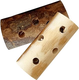 POPETPOP 2pcs Pet Chew Stick Toys Animals Chewing Playthings Bunny Biting Playthings Rabbit Chewing Playthings Guinea Pig Biting Playthings Parrots Biting Playthings Wooden Stick Log