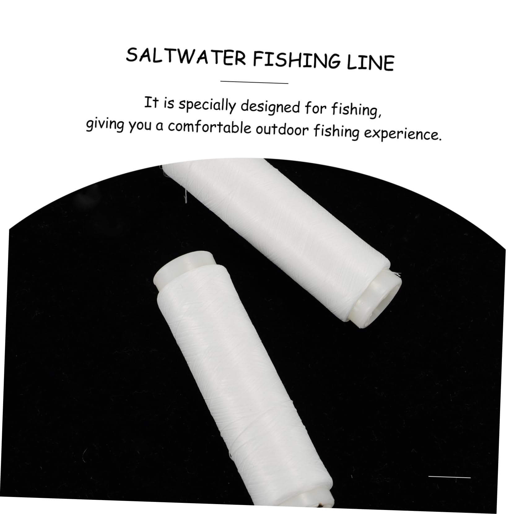 KESYOO 2sets Elastic Fishing Line -Slip Fishing Wire Saltwater Spool for Outdoor Sport 2rolls*2