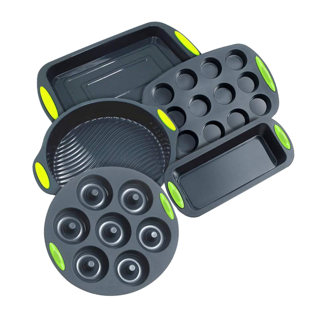 Ensemble De Moules À Et À Gâteaux En Silicone Multicolores