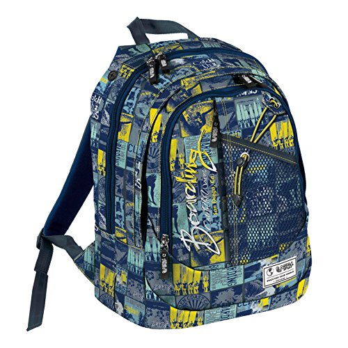 MOCHILA ESCOLAR TRES CREMALLERAS SPIRIT TEEN SURF