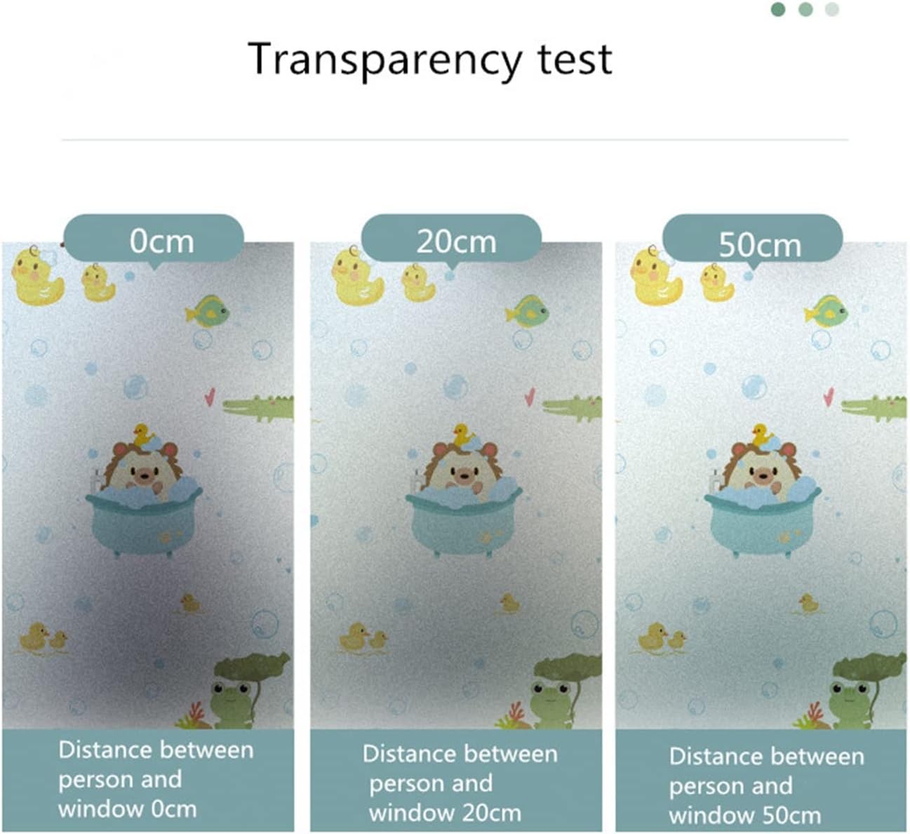 Window Privacy Film,Blackout Window Film,Window Cling,Window Film Animal Pattern Glass Sticker Window Anti-Glare Frosted Shading Window Film Opaque Electrostatic Sticker(50x100cm)