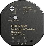 Langlebig und Gute Qualität Gira 542300 Funk Schalt Tastaktor Mini 1-Fach eNet