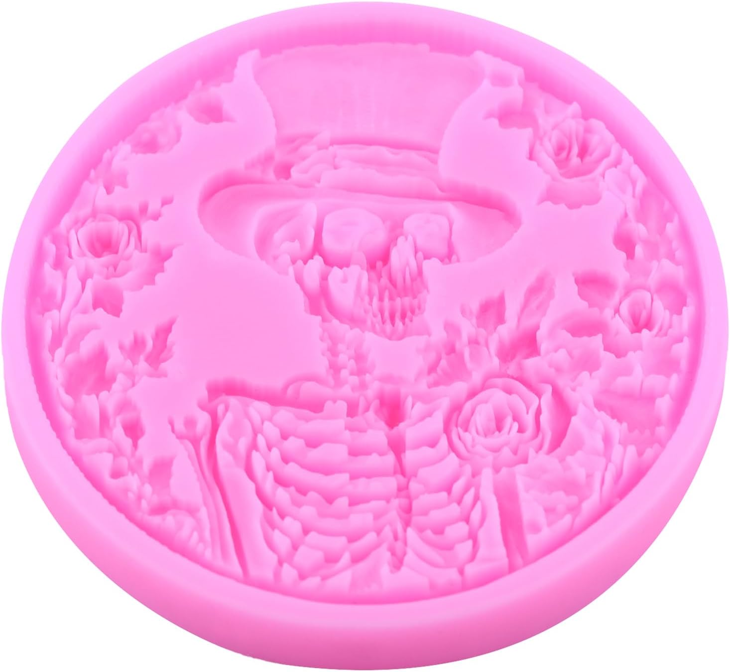 Halloween Skeleton Fondant Molds Skull Chocolate Silicone Mold for Cake Decoration Cupcake Topper Chocolate Candy Sugar Craft Gum Paste Polymer - Image 3