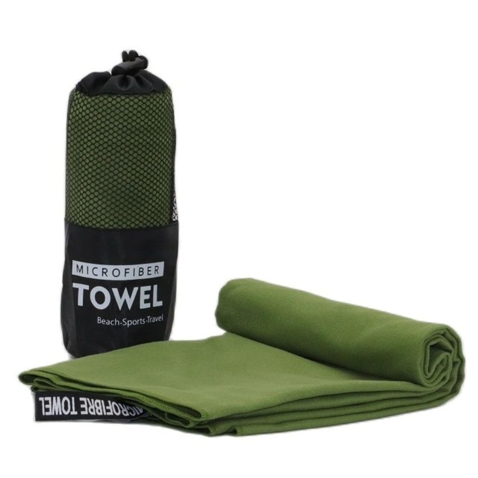 GMEqfhpOPS Camping Towels Super Absorbent Fast Drying Microfiber Travel Towel Quick Dry Ultra Soft Compact Gym Towel for Swimming Beach Towels Bath(Army Green,50x110cm)