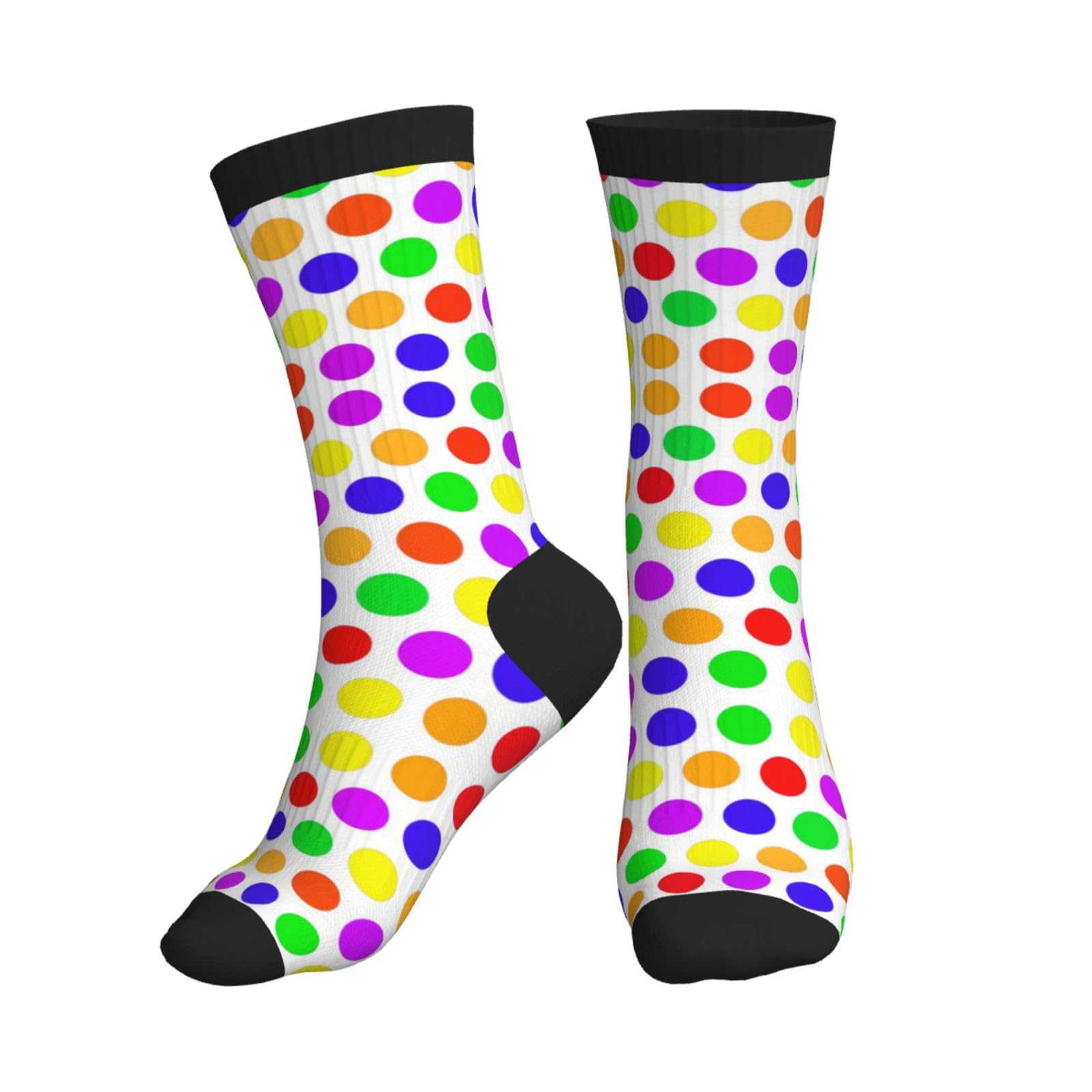 ALLiYa Beautiful Polka Dot Compression Socks For Women Men Circulation Is For Athletic Running Cycling Daily Wear