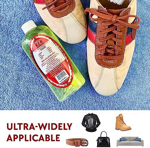 Lincoln E-Z Cleaner -The Original All-Purpose Cleaner for Leather, Suede, Fabric- Removes Dirt, Salt Stains 8oz Made in USA - 5