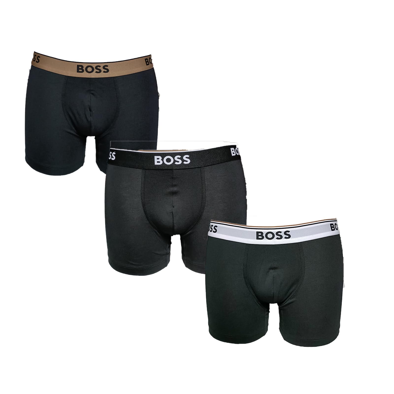 BOSS Męskie bokserki Power EOSP, 3 sztuki, bawełna stretch