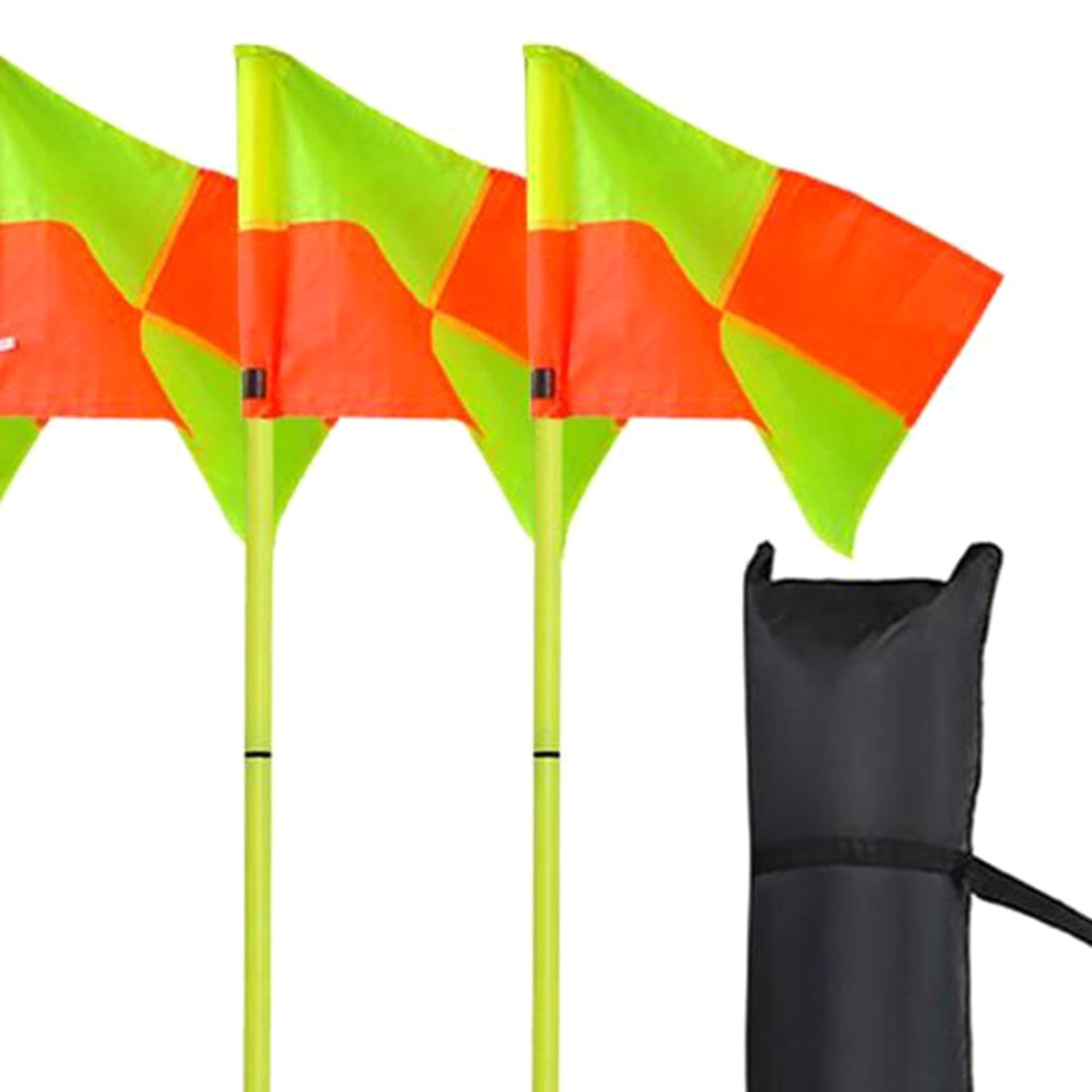 TISHITA Set di 4 Bandierine per Angoli da Calcio, per L'agilità del Calcio per L'allenamento Sportivo di Hockey