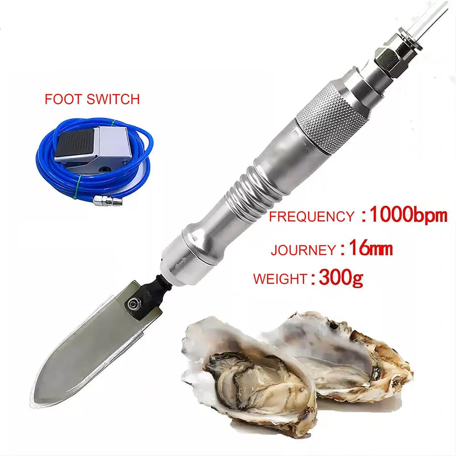 Coltello pneumatico ad alta velocità dell'ostrica per lo sgusciamento commerciale nelle linee di montaggio e nella lavorazione dei frutti di mare