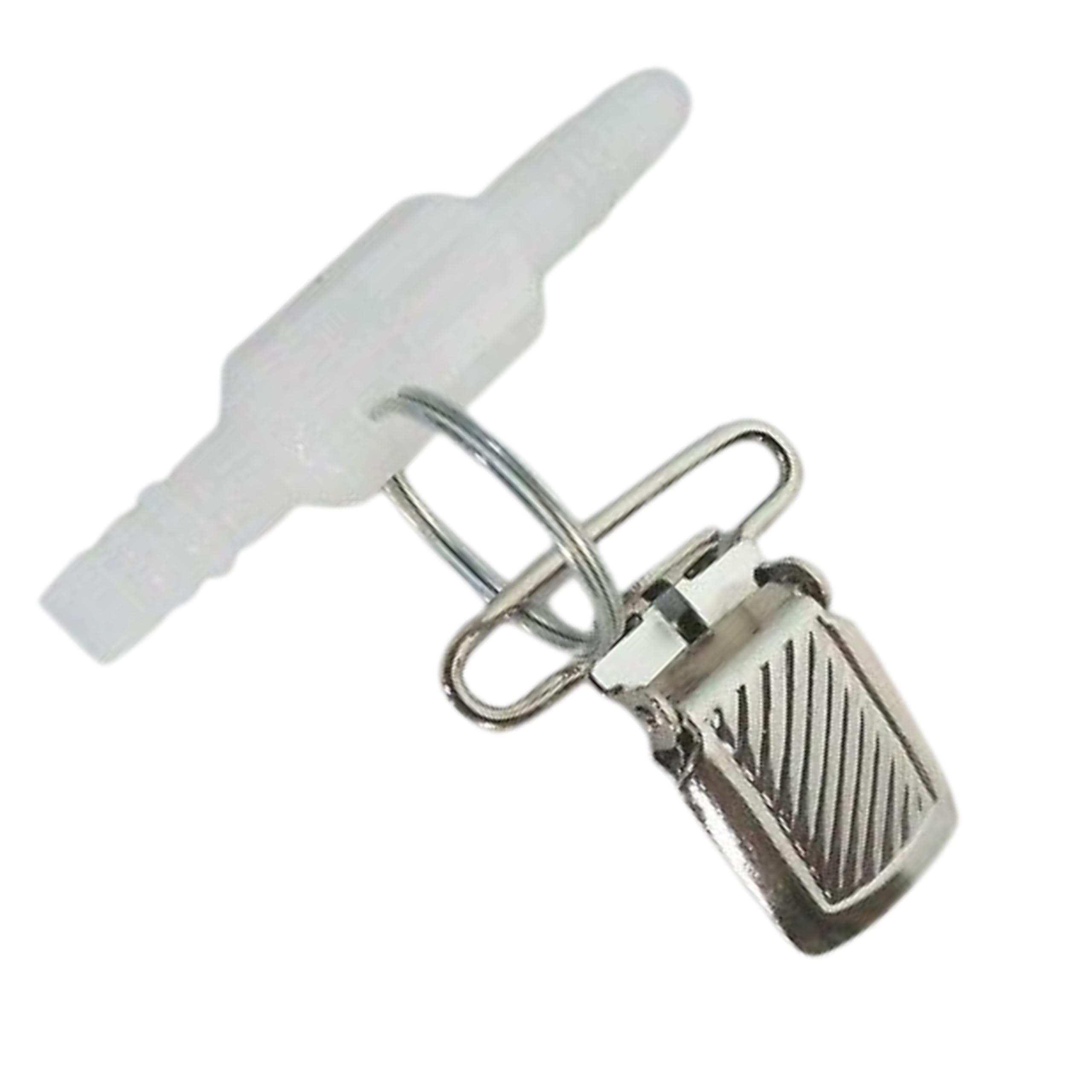 Salter Swivel Connector with Security Clip | Oxygen Tubing Connector with 360° Rotation | Reduces Snagging, Kinks & Tangles | Secure Oxygen Accessory for Home & Care Use