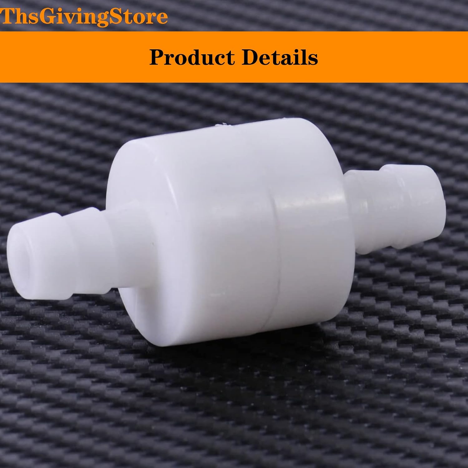 4 Pack 1/2" One Way Inline Check Valve, Check Valve One Way Non-Return Valve for Water Oil Gas Check Valve, Chemically Stable POM Material (1/2")