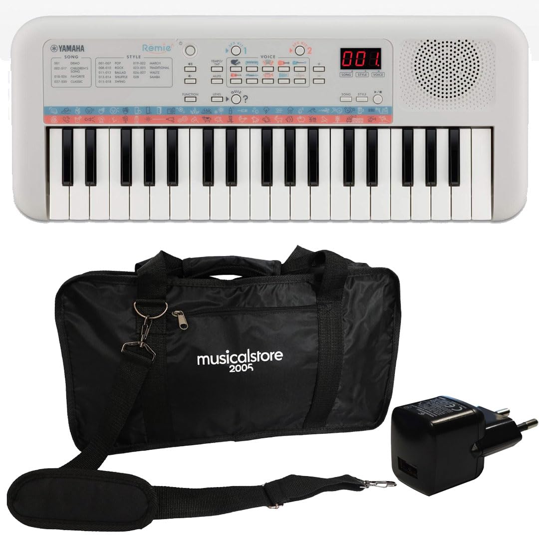Kit Tastiera 37 Tasti YAMAHA PSS-E30 con Borsa e Alimentatore - Ideale per Bambini e Studenti