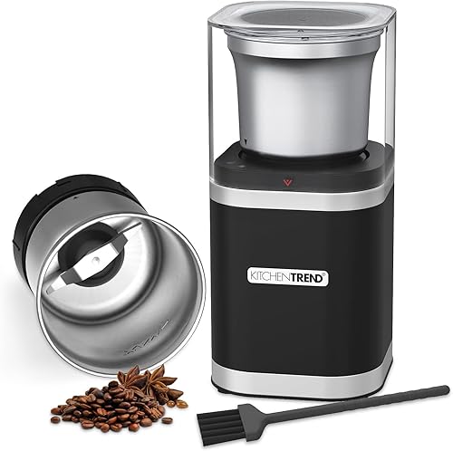 Molinillo eléctrico de granos de café, molinillo de café expreso para uso doméstico con cuenco de acero inoxidable extraíble, capacidad de 12 tazas