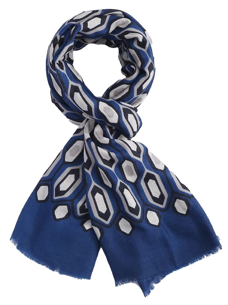 The Olive House Women's Navy Blue The Olive House® Stunning Retro Scarf