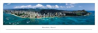 Honolulu, Hawaii - Blakeway Panoramas Unframed Skyline Posters