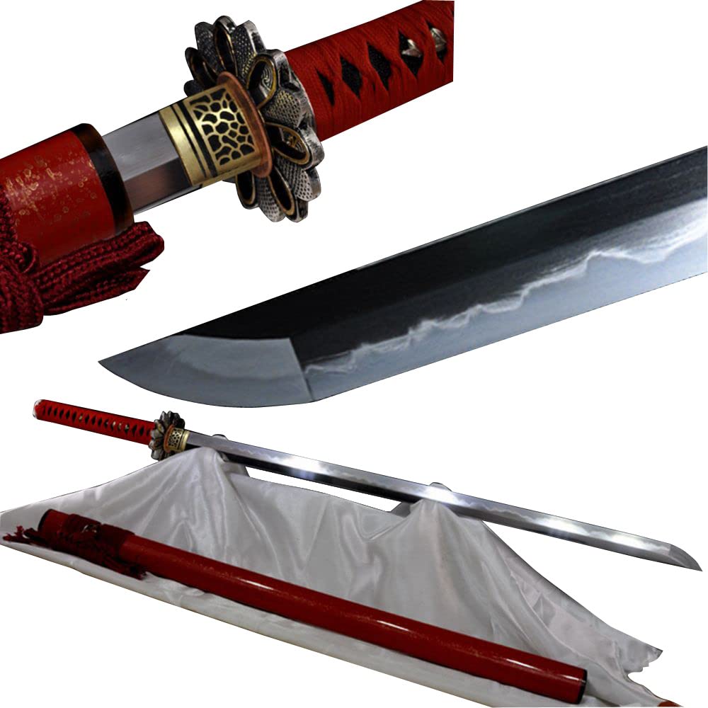 Handmade Burning Blade Folding Steel Zhenzong - Kaf Forge Shi Upper Grind Batting Knife Samurai Sword Blade Sharp