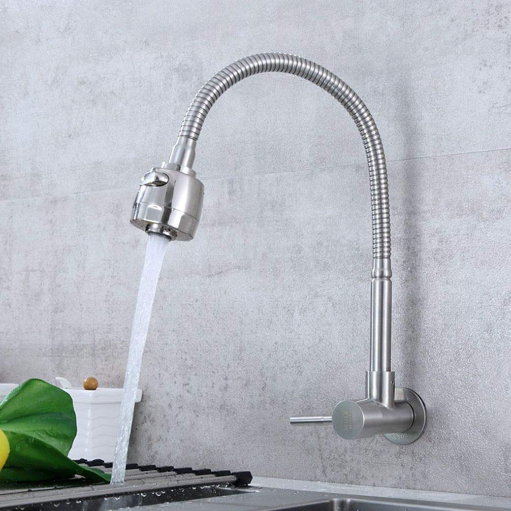 Robinet de cuisine mural anti-rouille en acier 304 pour remplacer un mitigeur d'évier usé