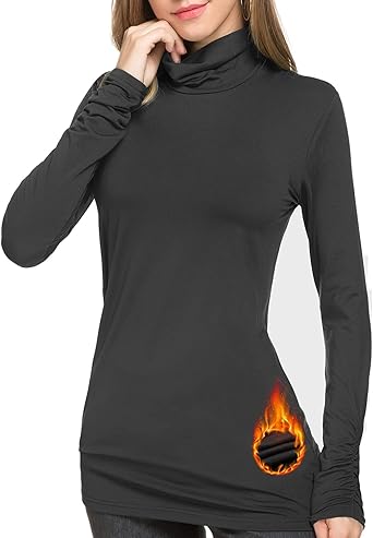 women's mock neck base layer