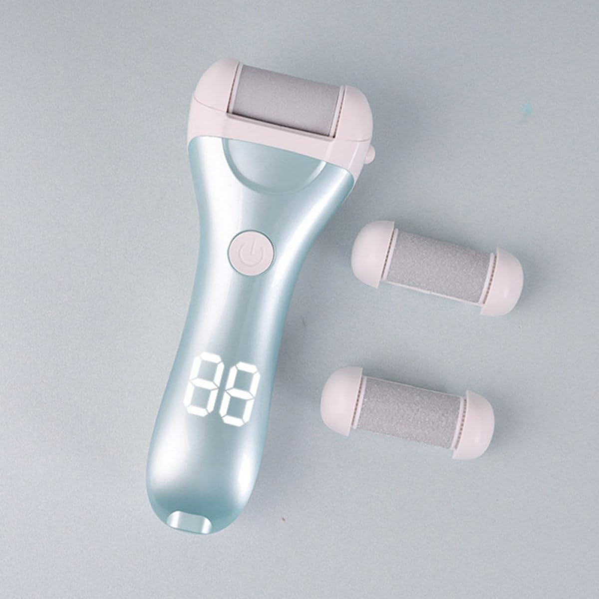 Zerodeko Lima Elettrica per Pedicure Portatile, Rimozione Calli e Duroni, Dispositivo per Cura Piedi Design Ergonomico, Ricaricabile e Lavabile, per Uso Domestico e Viaggi