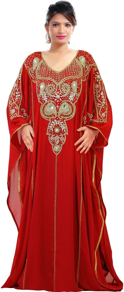 Leena Dubai Very Fancy Kaftan Luxury Crystal Beaded Caftan Abaya Wedding Dress