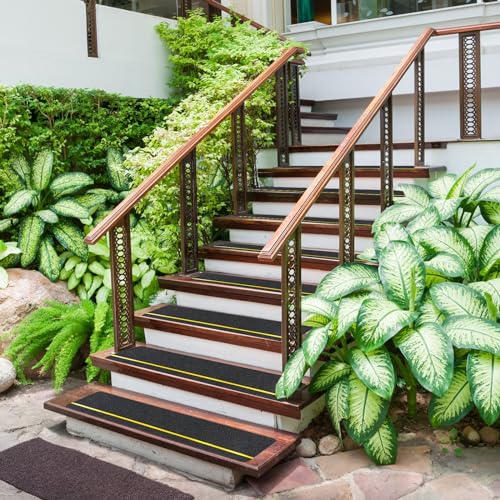 Weysat CHI-WEYSAT-1040 20 Pcs 6'' X 30'' Anti Slip Stair Treads With Reflective Stripe Grip Non Slip Tape Adhesive Non Skid Tape Outdoor Traction Treads Staircase Step Treads Friction Abrasive thumb #6