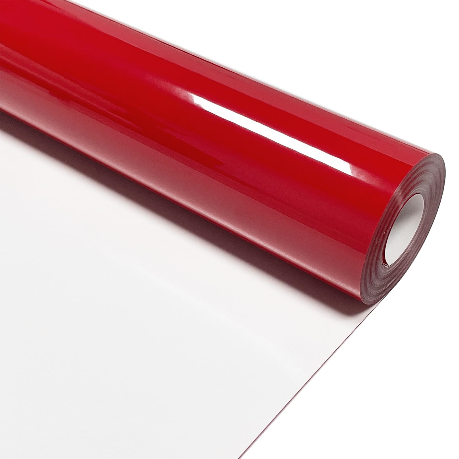 Red Heat Transfer Vinyl HTV Roll 12" x 20ft，Easy to Cut, Weed &amp; Transfer, Iron On Vinyl for Cricut, Silhouette Cameo &amp; Other Craft Cutter Cutting Machine