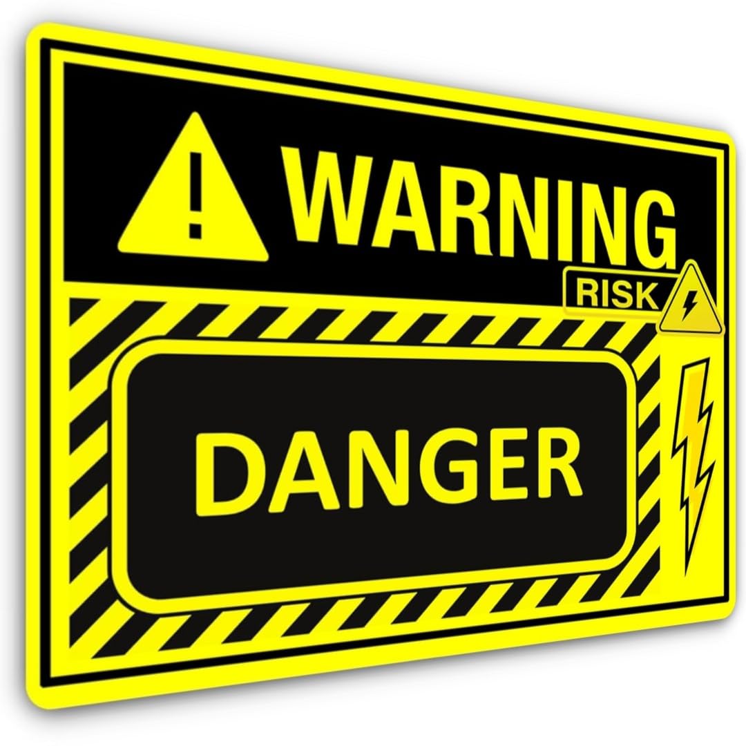 Warning Sign Metal - Do Not Enter, No Entry, Safety Signs, Keep Out Notice, Security & Danger - Waterproof Aluminium - Outdoor/Indoor (Danger) — image 1