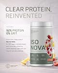 Fortitude Health ISO NOVA Clear Protein Powder | 25g Complete Vegan Protein Isolate with All 9 EAAs | Light Juice Style Drink, Vegan, Sugar-Free, Gluten-Free, Dairy-Free | 25 Servings (Frozen Raz)