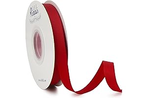 Ribbli Red Grosgrain Ribbon for Multipurpose Use