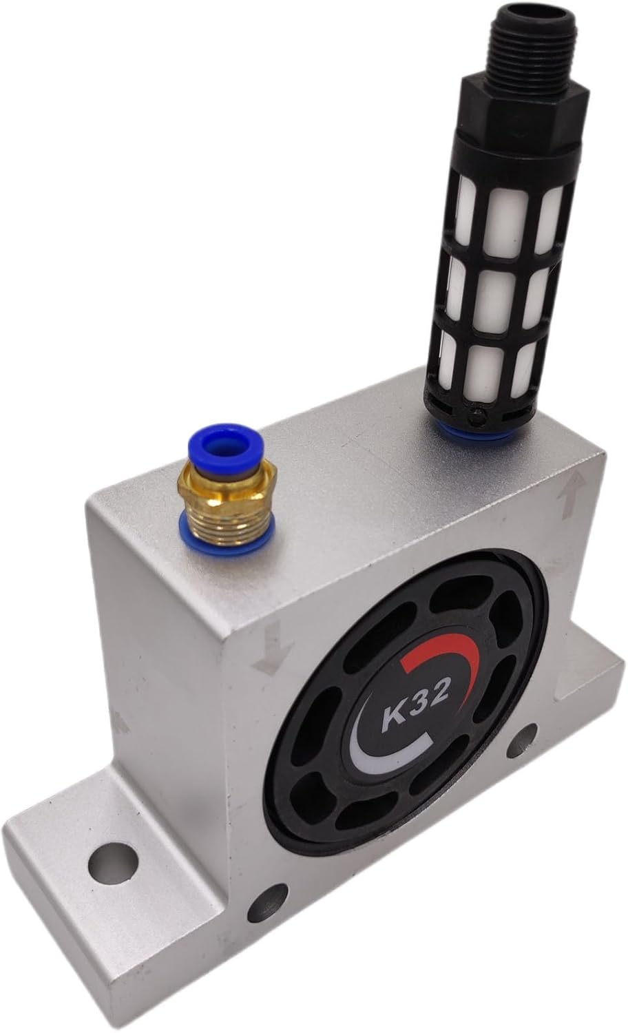 K32 3/8in Thread Pneumatic Vibrator Power Concrete Vibrator Ball Type Aluminum Alloy Air Turbine Oscillator