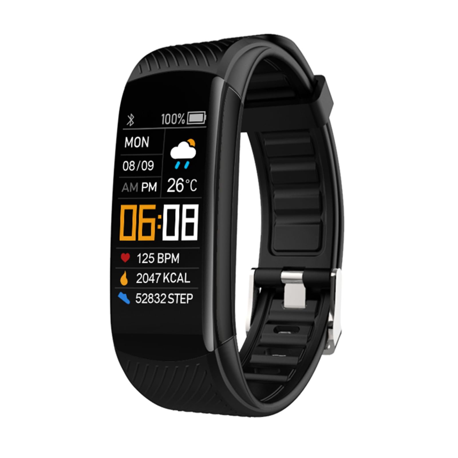 Yihou Fitness Trackers Fitness Watch Smart Watch with Heart Rate Monitor Multiple Sport Modes Sleep Monitor Step Counter for Android iOS Black-image-9