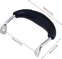 Vista 3 de 4 piezas de mango lateral de cacerola mango de olla soporte lateral mango de vapor soporte de mango mango de repuesto 80 × 2.756 in/3.15 × 2.76