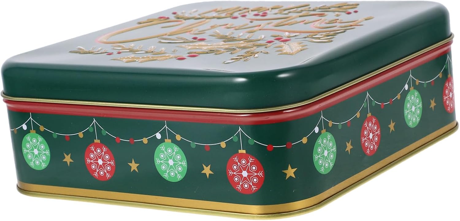 Amazon｜MOLUCKFU ボックス ボックス クッキー缶 クリスマス御馳走缶 クリスマスキャンドル缶 クリスマスビスケット缶