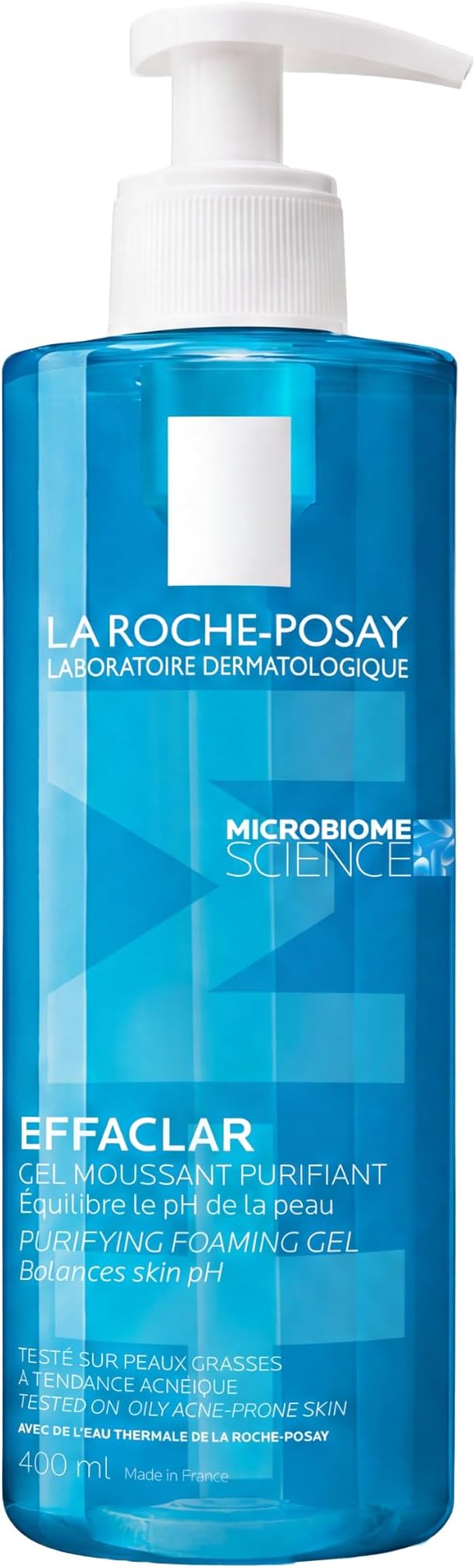 La Roche Posay - Gel Limpiador, Para Pieles Grasas con Tendencia Acneica, Purificante, Anti-Impurezas, Limpia Suavemente y Calma, Fórmula sin Jabón, Effaclar +M