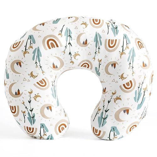 GRSSDER Funda de almohada de lactancia elástica Minky extraíble para almohadas de lactancia materna, funda ultra suave y cómoda para niños y niñas,