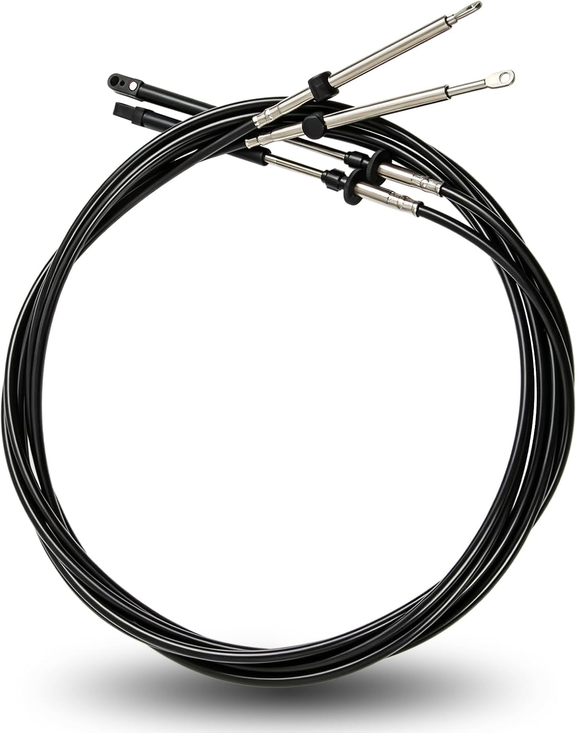 12FT Throttle Shift Remote Control Cable Replace 0173112 173112 | Engine Control Cable Compatible with Johnson Evinrude OMC BRP E-Tec Ficht Controls, Replacement Marine Boat Cable
