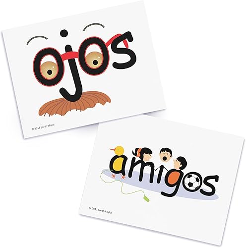 Miniatura 4 de Tarjetas didácticas de español de SnapWords, lista de 2 tarjetas flash de palabras a la vista