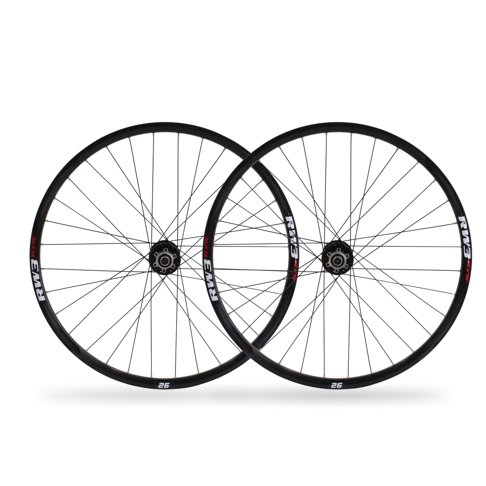 Mountain Bike Wheelset 26/27.5/29 inch, Disc Brake Aluminum Alloy 32H Wheels,8-11speed Casstte Hubs Black (29 inch)