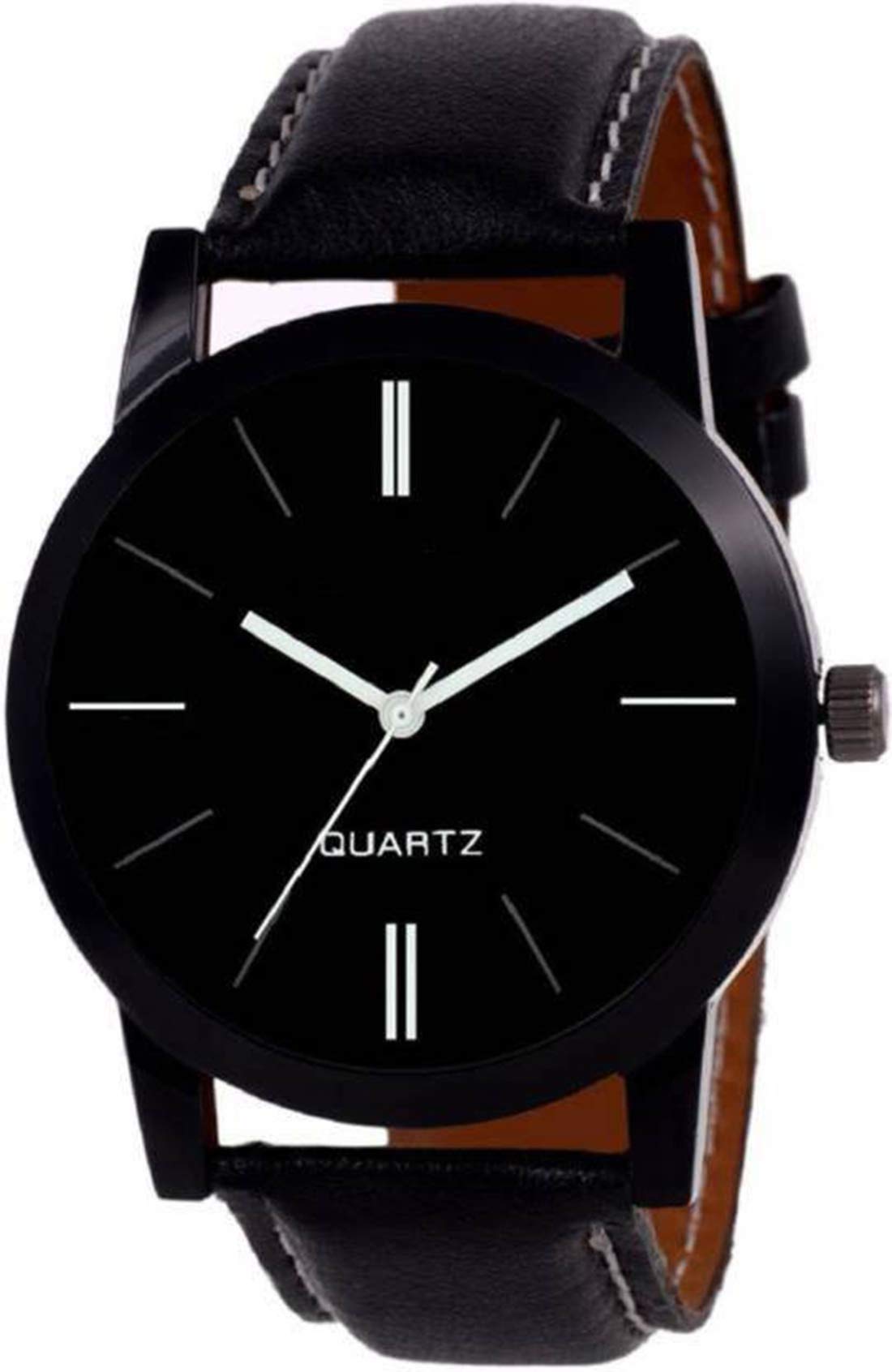 Acnos® Premium Black dial-case and Black Leather Watch for Men Pack of - 1 (B07ST6XFB6) Amazon Price History, Amazon Price Tracker
