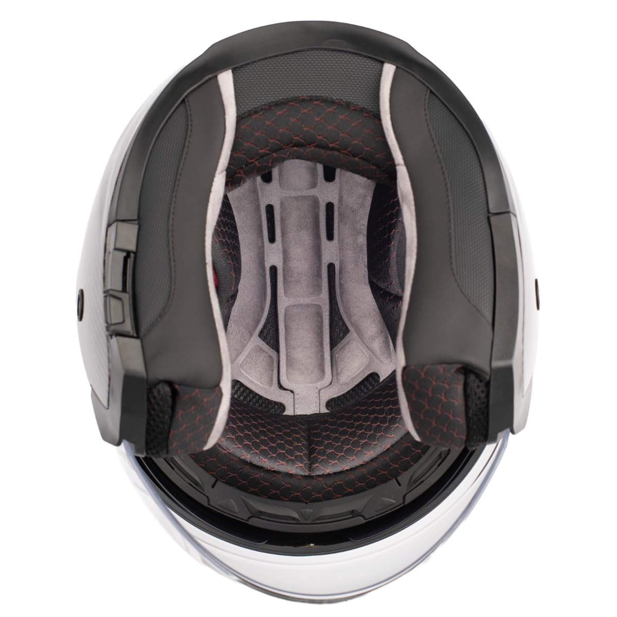 VINZ Bayburt Carbon Jethelm mit Doppelvisier | Leicht & Stark ECE 22.06 Zertifiziert | Roller Helm mit Sonnenblende | Motorradhelm mit Visier | In Gr. XS - XXL