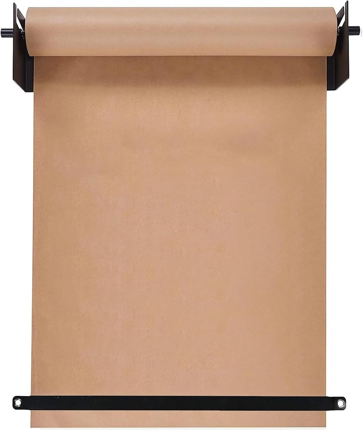Walica do uchwytu papieru rzeźnika zamontowana na Dozownik naścienny w rolkach papieru pakowego z obcinakiem Biały Czarny Wiele rozmiarów 2 szt(Black,127cm/50in Wide)